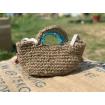 PALERME - Sac panier, customisé au crochet ficelle de jute - modèle « bohémien  »