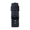 Bracelet nylon tressé noir boucle noire