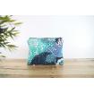 Pochette imprimée bleu - Fond marin