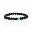 Bracelet Lucky onyx et turquoise