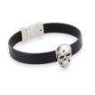 Bracelet skullhead en cuir