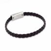 Bracelet tressé en cuir