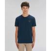 T-shirt bleu marine mixte - Brodé "Bright ocean"
