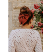Maxi noeud barrette marron écureuil