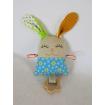 Hochet Bambino " lapinou fleurs jaunes "