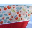 Trousses de toilette rouge motif fraises