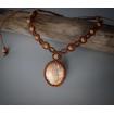 Collier Macramé - Jaspe Paysage - Pierre Fine - Bijoux - Fait main/ Handmade