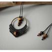Amulette de protection - Oeil de Tigre - Macramé - Pierre Fine - Bijoux - Fait main/ Handmade
