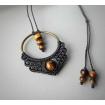 Amulette de protection - Oeil de Tigre - Macramé - Pierre Fine - Bijoux - Fait main/ Handmade