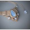Collier Macramé - Opale Owyhee - Pierre Fine - Bijoux - Fait main/ Handmade