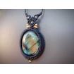 Collier Macramé - Labradorite - Pierre Fine - Bijoux - Fait main/ Handmade