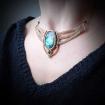 Collier Macramé - Labradorite - Pierre Fine - Bijoux - Fait main/ Handmade