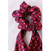 Chouchou foulard rouge et bleu