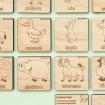 Mémory Animaux de la Ferme - Ecriture Script- 26 cartes