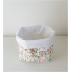 Panier de rangement réversible fleuri