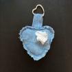 Porte clé recyclé en forme de coeur