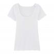 T Shirt Coton Bio Femme Blanc - Ressource