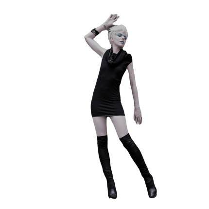 Jambières noires - jersey viscose ou jersey enduit