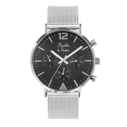 La Précise maille chromée fond noir