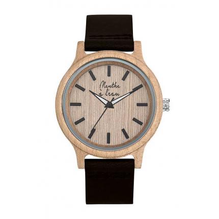 L'Erable et cuir noir