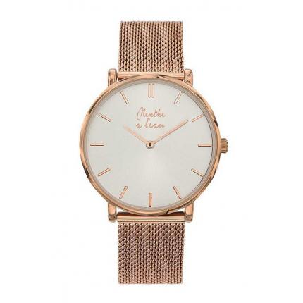 L'Indécise maille doré rose fond soleillé