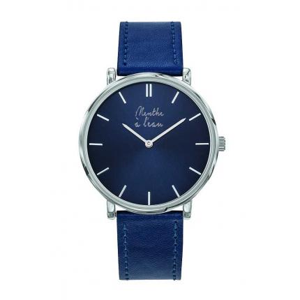 L'Indécise façon cuir bleu