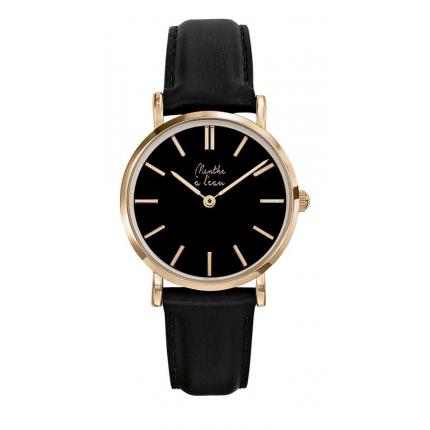 La Véritable cuir noir fond noir F