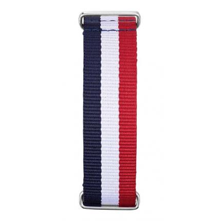 bracelet Homme SILVER bleu blanc rouge