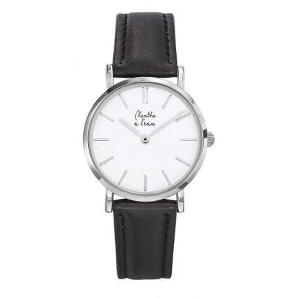 La Véritable cuir noir fond blanc F chromée