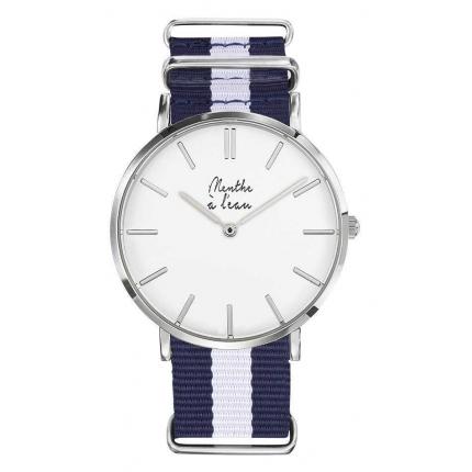 La Résistante bleu/blanc H chromée