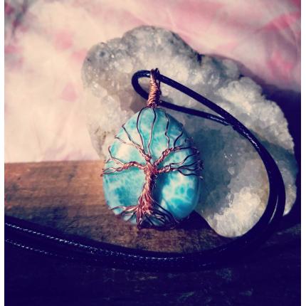 Arbre de vie yggdrasil en larimar