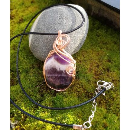 Pendentif Orodrim en améthyste d'Auvergne