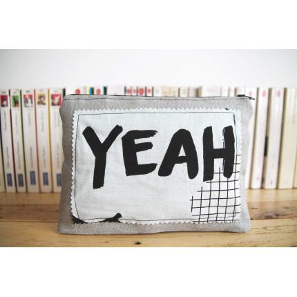 Pochette Lin et bleue - Yeah