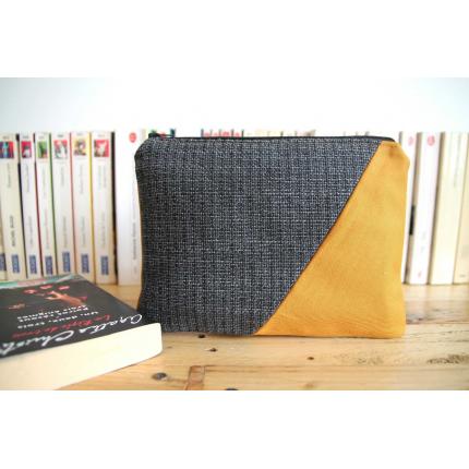 Pochette Grise et Moutarde - Diagonale