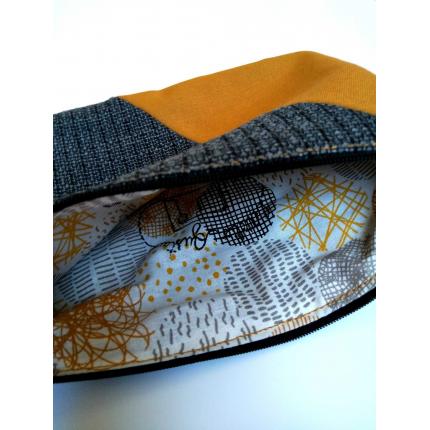 Pochette Grise et Moutarde - Diagonale