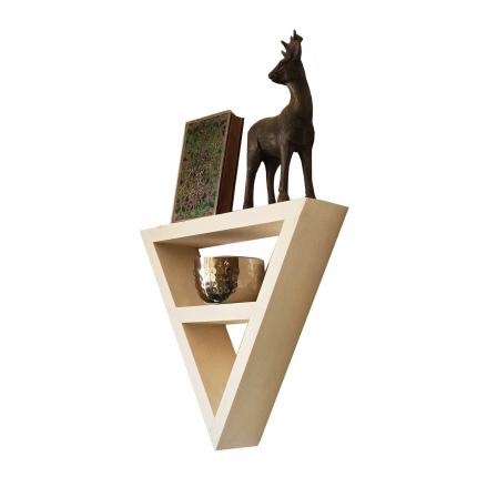 Etagère murale bohème en forme triangle