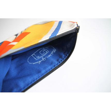 Pochette tissu géométrique- Coton Bio