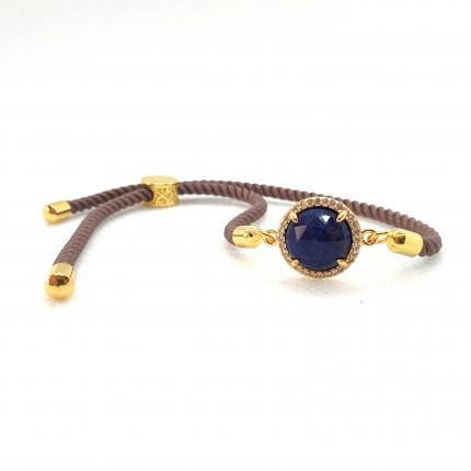 Bracelet en lapis lazuli naturel