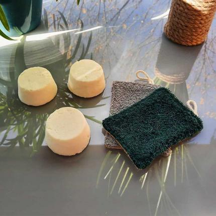 Cakes vaisselle et éponges lavables