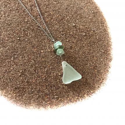 Collier Presquîle Seafoam & Vert