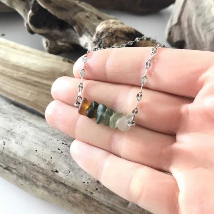 Collier Rivage dégradé Orange Vert #2