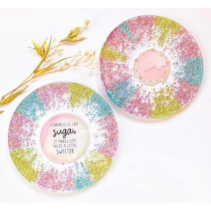 Sous verre arc en ciel