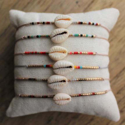 BRACELET CAURI NATUREL VINTAGE