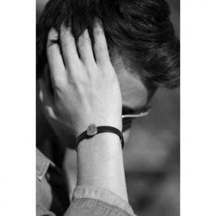 Bracelet skullhead en cuir