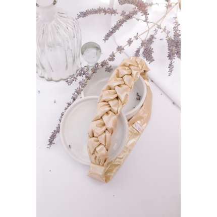 Headband tressé doré