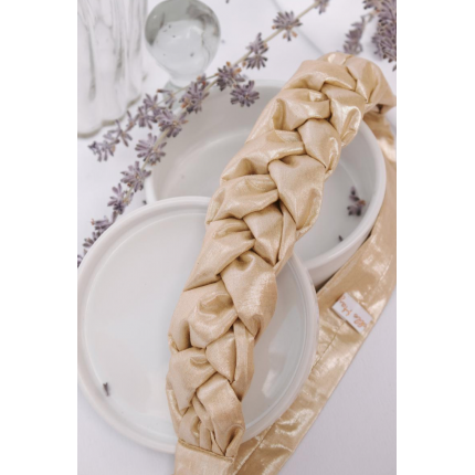 Headband tressé doré