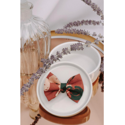  Noeud à clipser imprimé caramel canard et sable