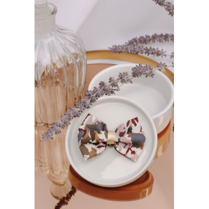 Noeud à clipser camouflage violet, parme et kaki