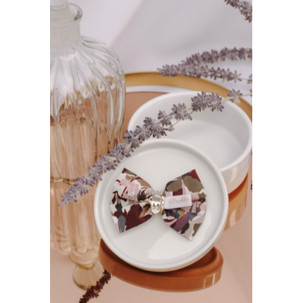 Noeud à clipser camouflage violet, parme et kaki