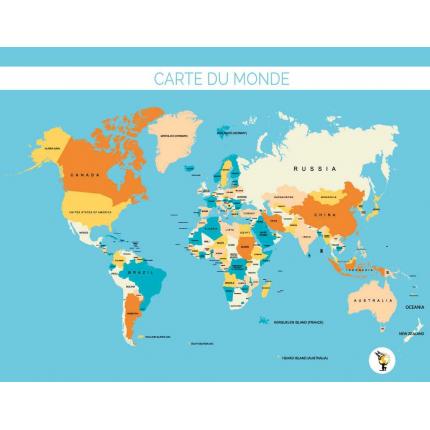 Carte du monde - Léna